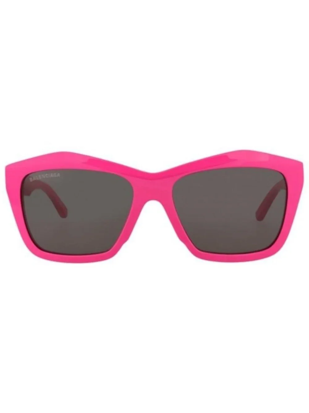 New Balenciaga Womens Square/Rectangle Fuchsia Fuchsia Grey Fashion Designer Sun